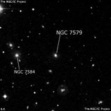 NGC 7579 - галактика. Описание NGC 7579:, Галактика в созвездии Пегас