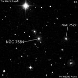 NGC 7584 - линзовидная галактика. Описание NGC 7584:, Галактика в созвездии Пегас
