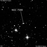 NGC 7588 - спиральная галактика. Описание NGC 7588:, Галактика в созвездии Пегас