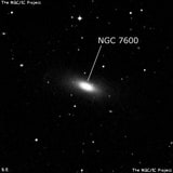 NGC 7600 - галактика. Описание NGC 7600:, Галактика в созвездии Водолей