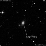 NGC 7603 - галактика. Описание NGC 7603:, Галактика в созвездии Рыбы