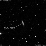 NGC 7608 - галактика. Описание NGC 7608:, Галактика в созвездии Пегас