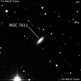 NGC 7611 - спиральная галактика с баром. Описание NGC 7611:, Галактика в созвездии Рыбы