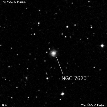 NGC 7620 - спиральная галактика. Описание NGC 7620:, Галактика в созвездии Пегас