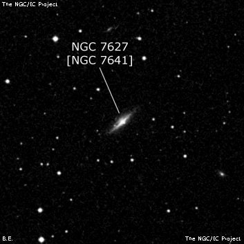NGC 7627 - спиральная галактика. Описание NGC 7627:, Объект глубокого космоса в созвездии Пегас