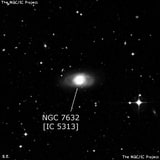 NGC 7632 - спиральная галактика с баром. Описание NGC 7632:, Галактика в созвездии Журавль