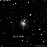 NGC 7637 - спиральная галактика. Описание NGC 7637:, Галактика в созвездии Октант