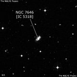 NGC 7646 - спиральная галактика. Описание NGC 7646:, Галактика в созвездии Водолей