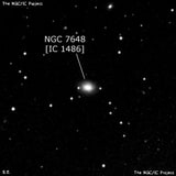 NGC 7648 - линзовидная галактика. Описание NGC 7648:, Галактика в созвездии Пегас