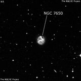 NGC 7650 - спиральная галактика с баром. Описание NGC 7650:, Галактика в созвездии Тукан