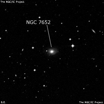 NGC 7652 - спиральная галактика. Описание NGC 7652:, Галактика в созвездии Тукан