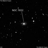NGC 7652 - спиральная галактика. Описание NGC 7652:, Галактика в созвездии Тукан
