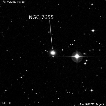 NGC 7655 - линзовидная галактика. Описание NGC 7655:, Галактика в созвездии Индеец