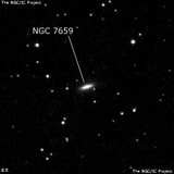 NGC 7659 - линзовидная галактика. Описание NGC 7659:, Галактика в созвездии Пегас