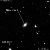 NGC 7671 - линзовидная галактика. Описание NGC 7671:, Галактика в созвездии Пегас