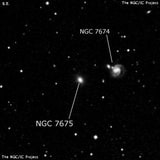 NGC 7675 - спиральная галактика с баром. Описание NGC 7675:, Галактика в созвездии Пегас