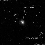 NGC 7681 - линзовидная галактика. Описание NGC 7681:, Галактика в созвездии Пегас