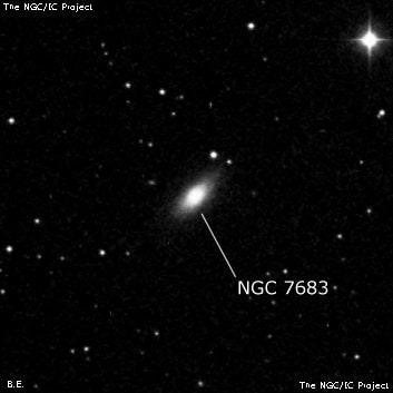 NGC 7683 - линзовидная галактика. Описание NGC 7683:, Галактика в созвездии Пегас