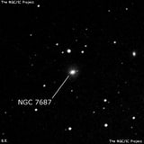 NGC 7687 - линзовидная галактика. Описание NGC 7687:, Галактика в созвездии Рыбы