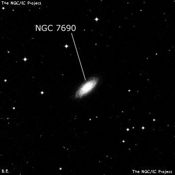 NGC 7690 - спиральная галактика. Описание NGC 7690:, Галактика в созвездии Феникс