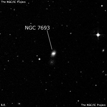 NGC 7693 - линзовидная галактика. Описание NGC 7693:, Галактика в созвездии Рыбы