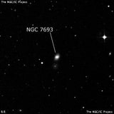 NGC 7693 - линзовидная галактика. Описание NGC 7693:, Галактика в созвездии Рыбы