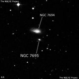 NGC 7695 - линзовидная галактика. Описание NGC 7695:, Галактика в созвездии Рыбы