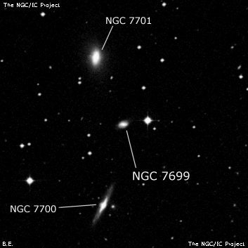NGC 7699 - спиральная галактика. Описание NGC 7699:, Галактика в созвездии Рыбы