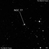 NGC 77 - галактика. Описание NGC 77:, Галактика в созвездии Кит