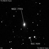 NGC 7701 - спиральная галактика. Описание NGC 7701:, Галактика в созвездии Рыбы