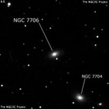 NGC 7706 - линзовидная галактика. Описание NGC 7706:, Галактика в созвездии Рыбы