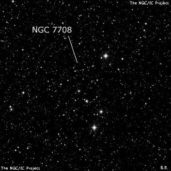 NGC 7708 - группа звёзд. Описание NGC 7708:, Рассеянное скопление в созвездии Цефей