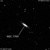NGC 7709 - спиральная галактика с баром. Описание NGC 7709:, Галактика в созвездии Водолей