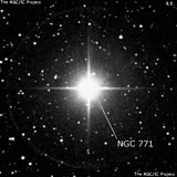 NGC 771 - одиночная звезда. Описание NGC 771:, Двойная звезда в созвездии Кассиопея