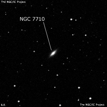 NGC 7710 - галактика. Описание NGC 7710:, Галактика в созвездии Рыбы