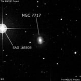 NGC 7717 - спиральная галактика с баром. Описание NGC 7717:, Галактика в созвездии Водолей