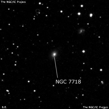 NGC 7718 - галактика. Описание NGC 7718:, Галактика в созвездии Пегас