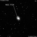 NGC 7724 - спиральная галактика. Описание NGC 7724:, Галактика в созвездии Водолей