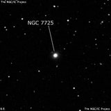 NGC 7725 - линзовидная галактика. Описание NGC 7725:, Галактика в созвездии Водолей