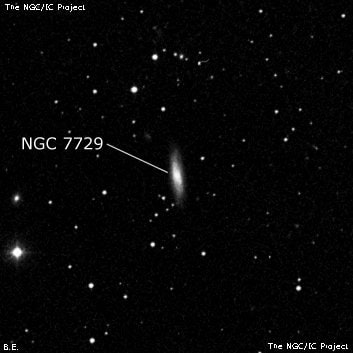 NGC 7729 - спиральная галактика с баром. Описание NGC 7729:, Галактика в созвездии Пегас