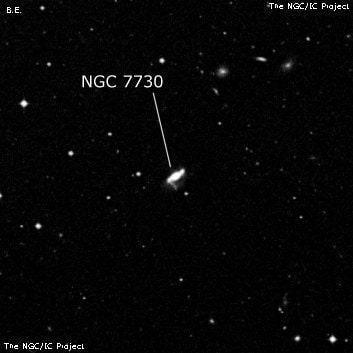 NGC 7730 - спиральная галактика. Описание NGC 7730:, Галактика в созвездии Водолей