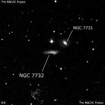 NGC 7732 - галактика. Описание NGC 7732:, Галактика в созвездии Рыбы