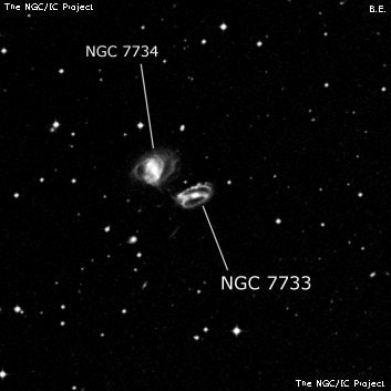 NGC 7733 - спиральная галактика с баром. Описание NGC 7733:, Галактика в созвездии Тукан
