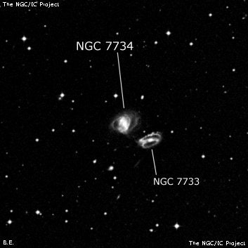 NGC 7734 - спиральная галактика с баром. Описание NGC 7734:, Галактика в созвездии Тукан