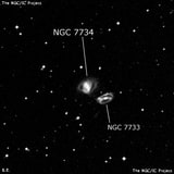 NGC 7734 - спиральная галактика с баром. Описание NGC 7734:, Галактика в созвездии Тукан