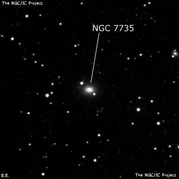 NGC 7735 - эллиптическая галактика. Описание NGC 7735:, Галактика в созвездии Пегас