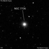 NGC 7736 - линзовидная галактика. Описание NGC 7736:, Галактика в созвездии Водолей