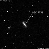 NGC 7738 - спиральная галактика с баром. Описание NGC 7738:, Галактика в созвездии Рыбы
