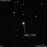 NGC 7739 - эллиптическая галактика. Описание NGC 7739:, Галактика в созвездии Рыбы