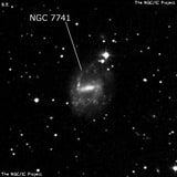NGC 7741 - спиральная галактика с баром. Описание NGC 7741:, Галактика в созвездии Пегас